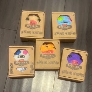 New Lot of 5 - Zuru Baby Fuggler Plush Toy Set